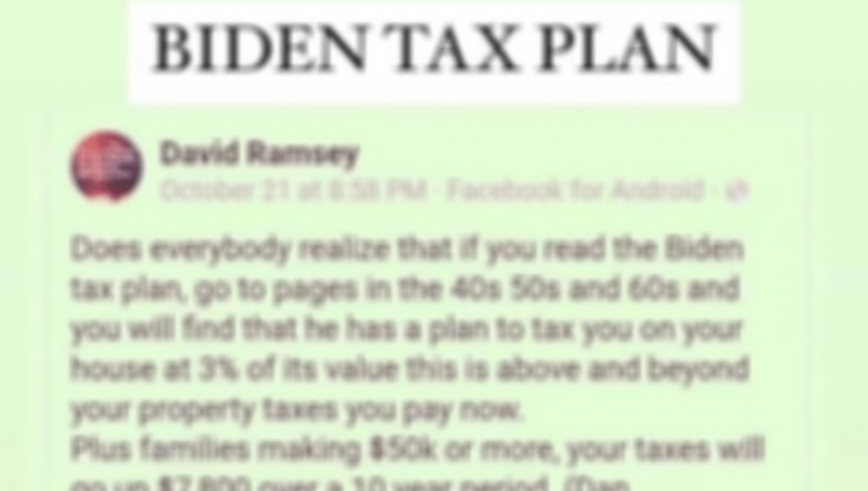 Über dieses 'Biden Tax Plan' -Mem
