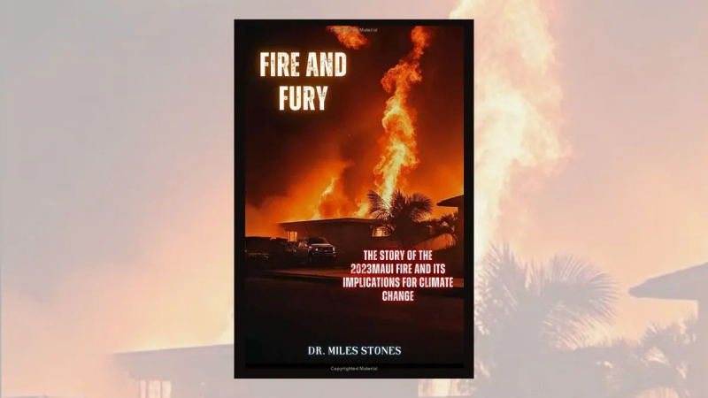 En bok som beskriver Maui-brannene ble publisert før de startet?