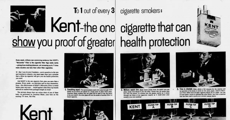 האם סיגריות הכילו פעם מסנני אסבסט?