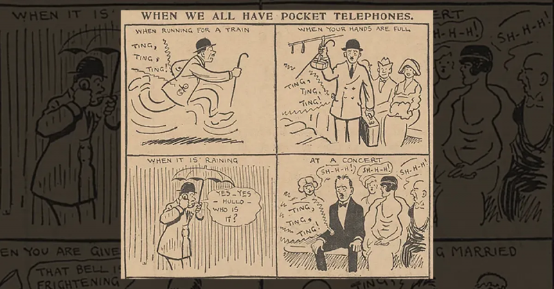 Förutspådde en serieserie från 1919 mobiltelefoner?