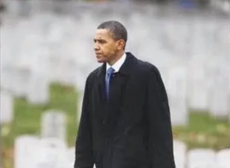 Барак Обама посетил Арлингтонское кладбище в День ветеранов?