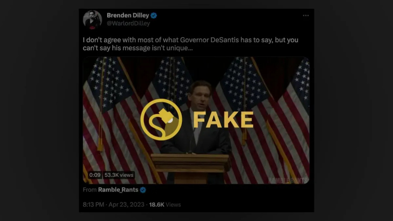 DeSantis Deepfake zeigt ihm, wie er sagt, Führung sei „darüber, die Wähler zu täuschen“