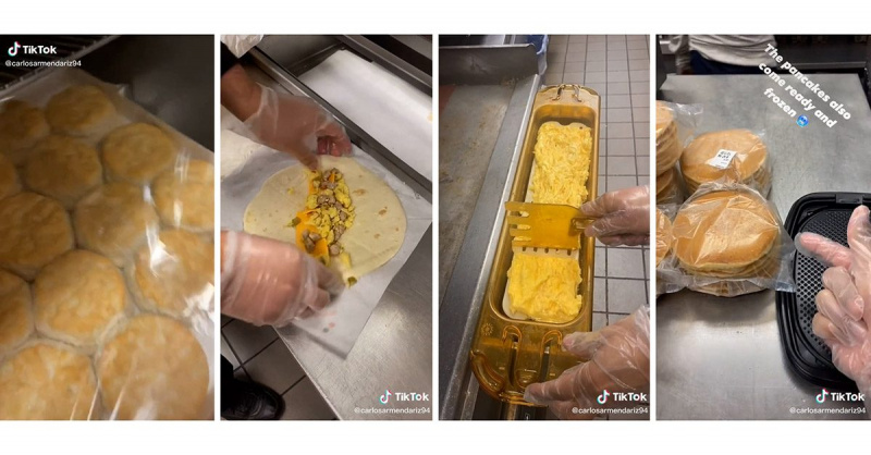 McDonalds Tiktok Frühstück große Burrito Wurst