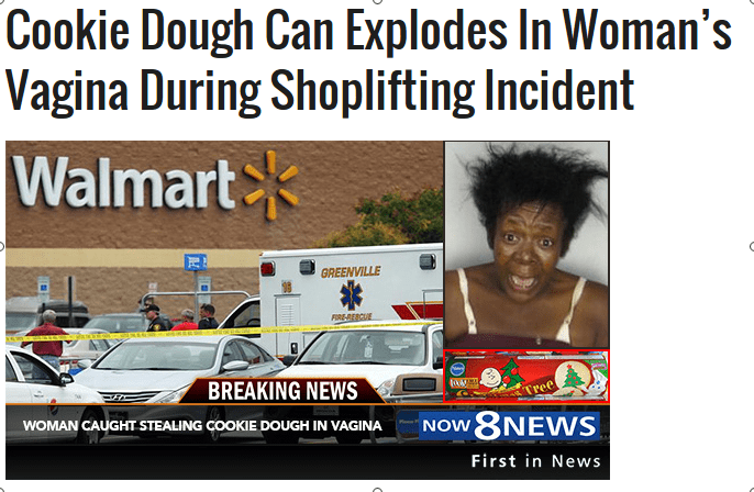 Cookiedeg eksploderer under hændelse fra butikstyveri