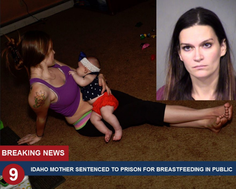 Idahon äiti tuomittiin vankilaan useiden viittausten jälkeen imetyksestä julkisesti