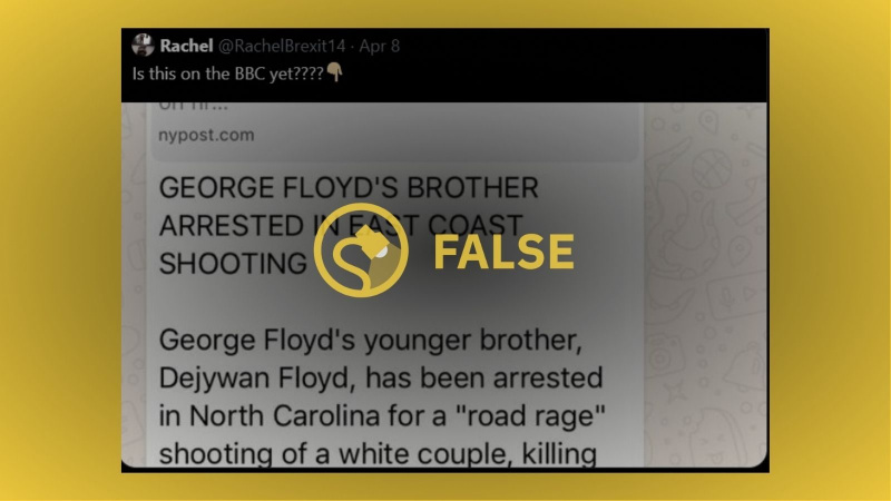 Dejywan Floyd n’est pas le frère de George Floyd