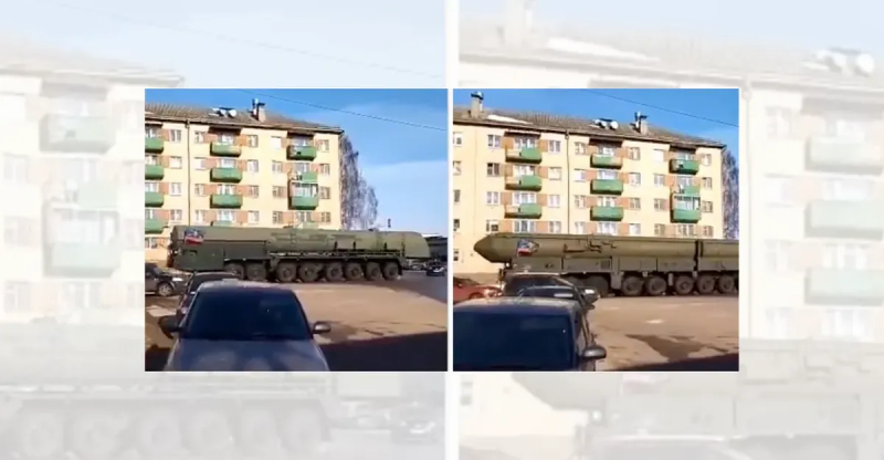 Er dette en video av russiske atomvåpen som beveger seg mot den russisk-finske grensen?