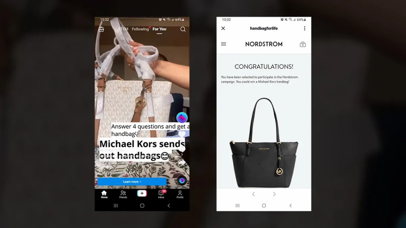 'Michael Kors Handbag' Giveaway Scam چھپی ہوئی سبسکرپشن فیس کے ساتھ آتا ہے۔