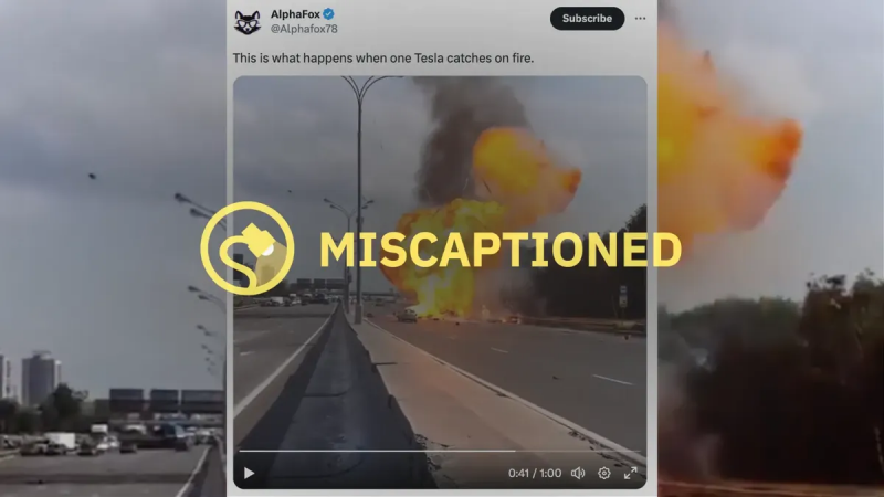 Ist das ein authentisches Video eines brennenden Tesla?