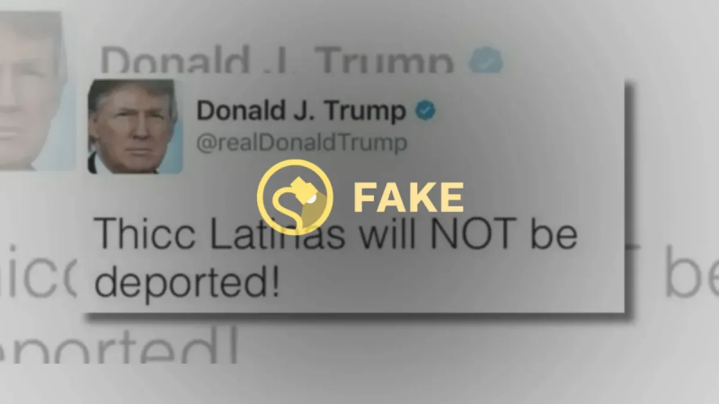 Czy Trump napisał na Twitterze „Thicc Latinas NIE zostanie deportowany”?