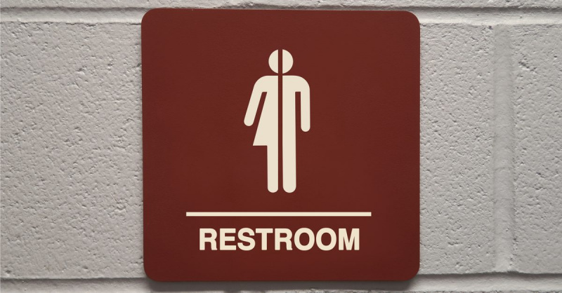 Zeichen für ein geschlechtsneutrales Badezimmer.