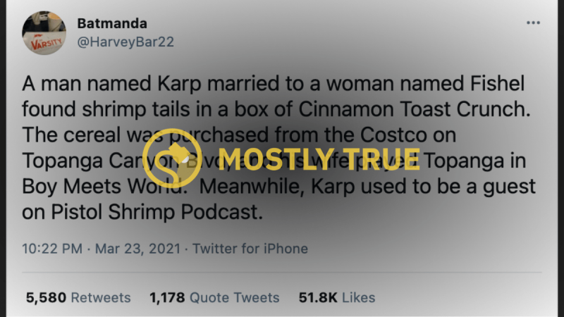 Ist Shrimpgate Guy mit einem Schauspieler verheiratet, der Topanga in 'Boy Meets World' gespielt hat?